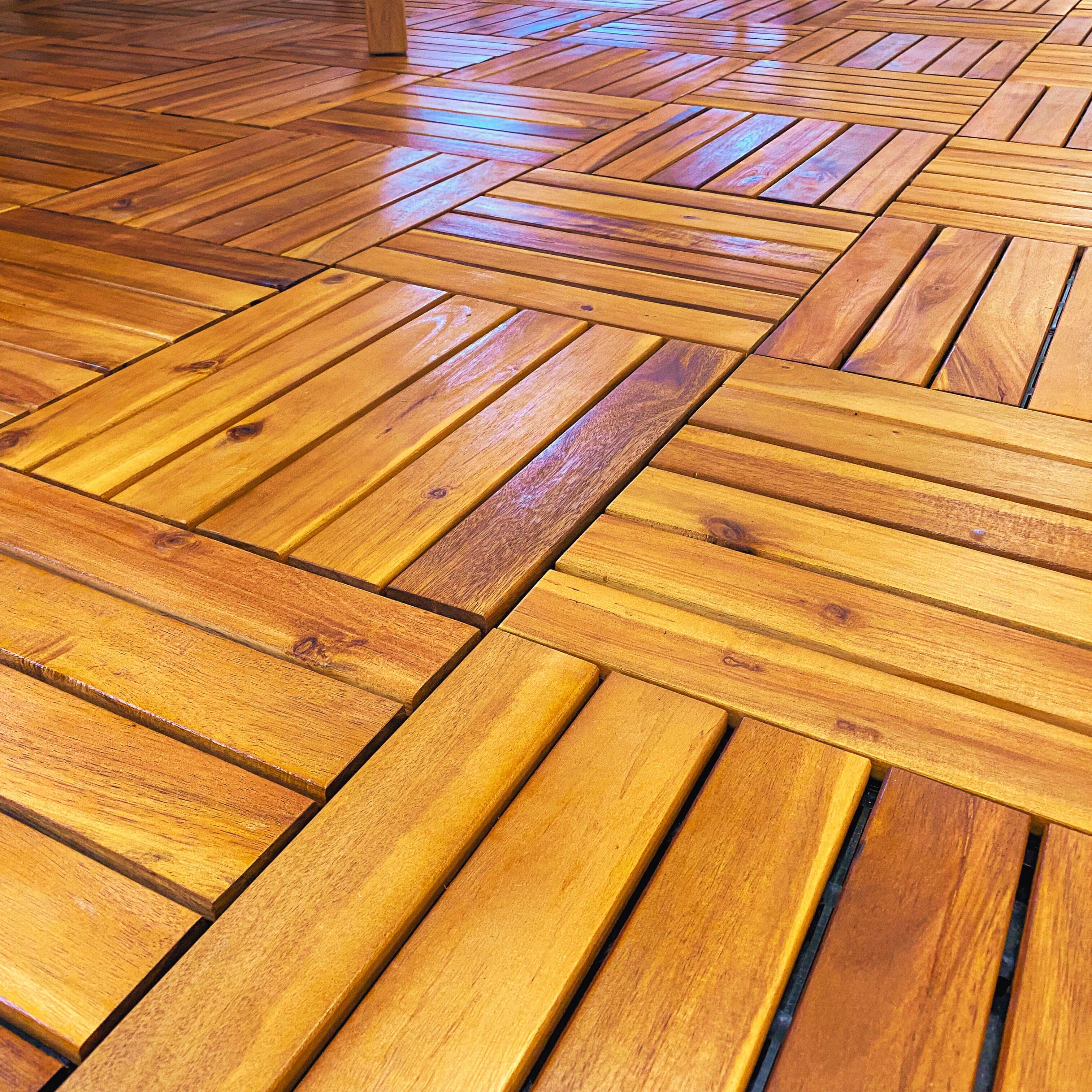 Acacia Deck Tiles (Box of 10 Tiles) (6627296313473)