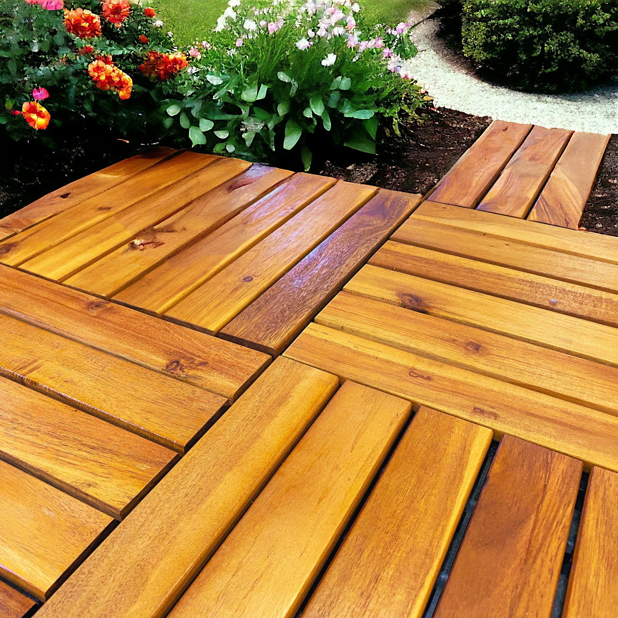 Acacia Deck Tiles (Box of 10 Tiles) (6627296313473)
