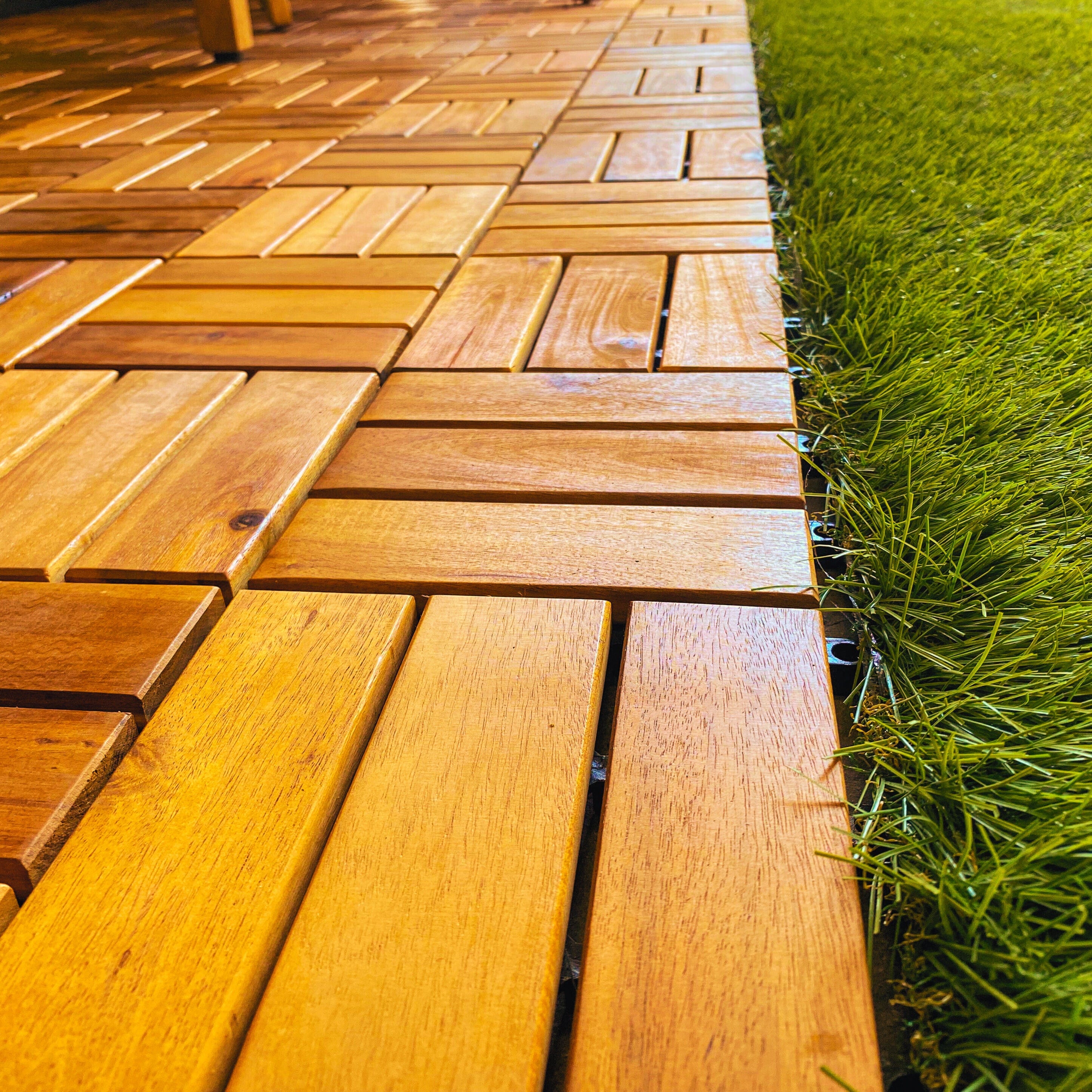 Acacia Deck Tiles (Box of 10 Tiles) (6627296313473)