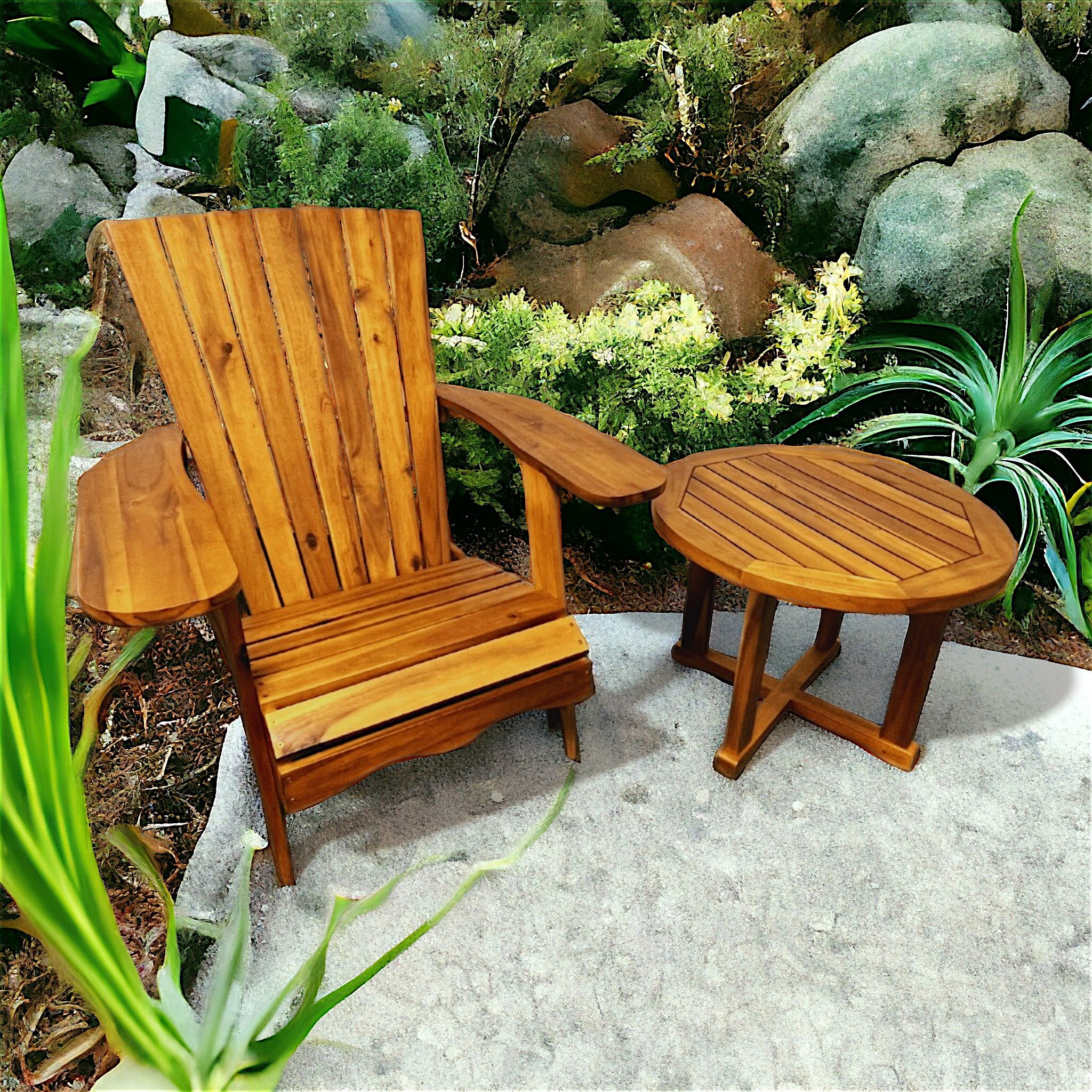 Adirondack & Round Table Set (6621051715713)