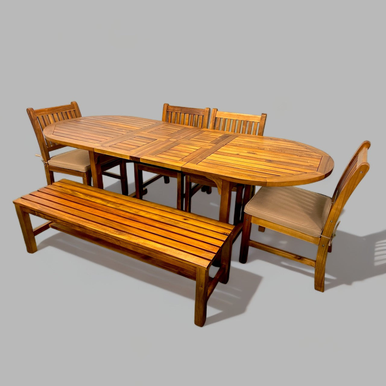 Oval Extension Table Set (6621864362113)