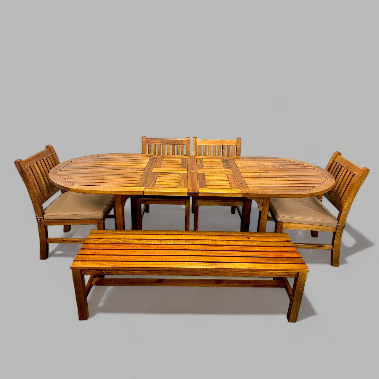Oval Extension Table Set (6621864362113)