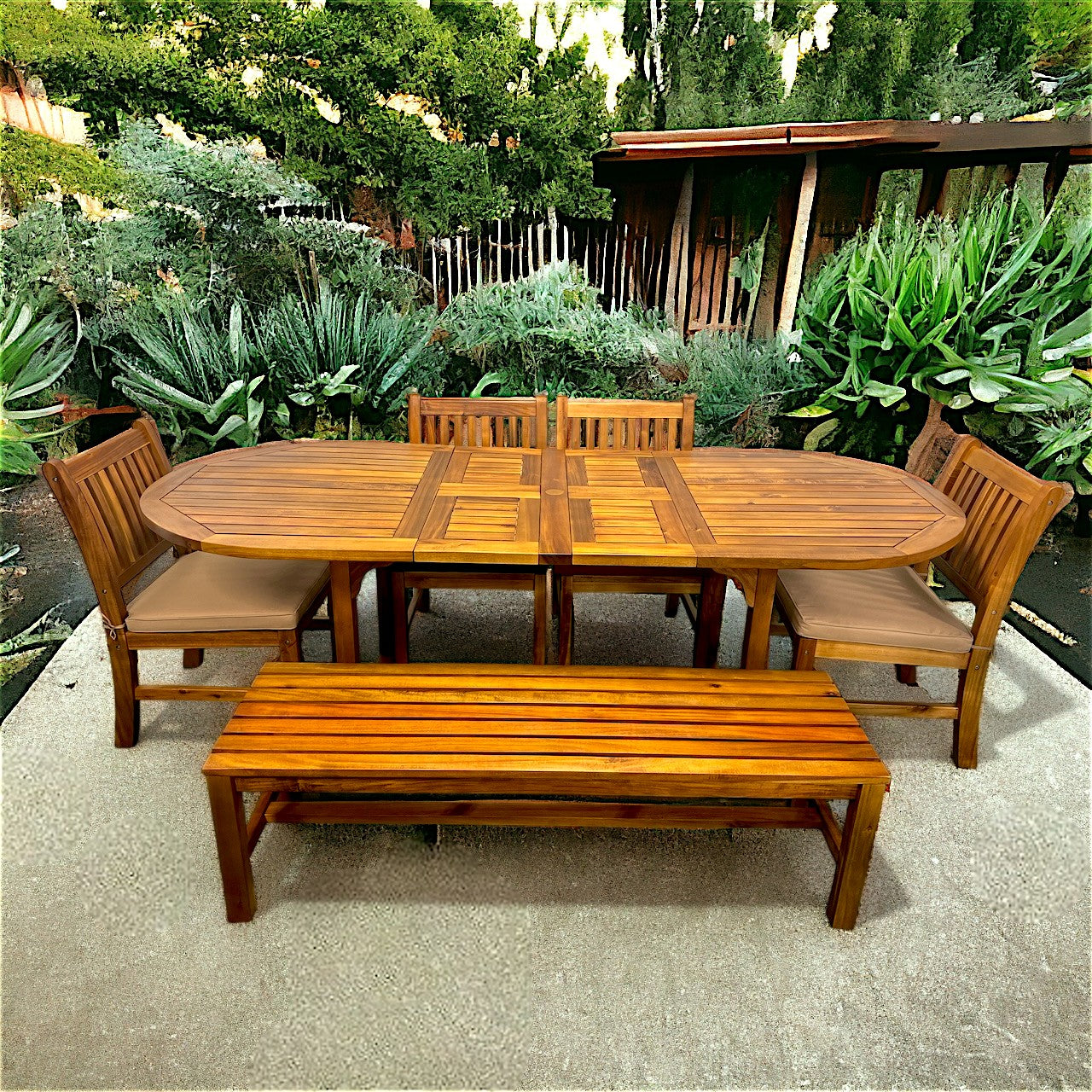 Oval Extension Table Set (6621864362113)