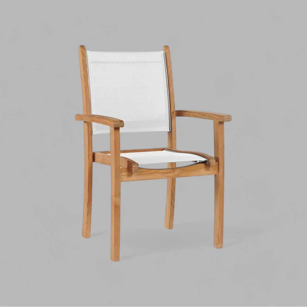 HLAC671 - Pearl Teak Arm Chair (6601942204545)