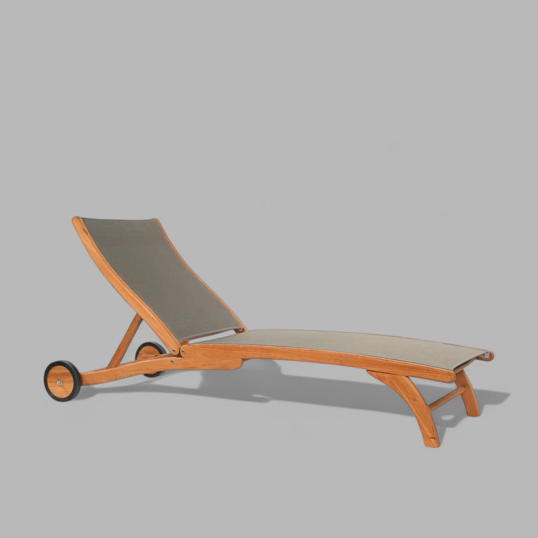 HLSL677-FRAME - Pearl Teak Sunlounger (Frame) (6895418474625)