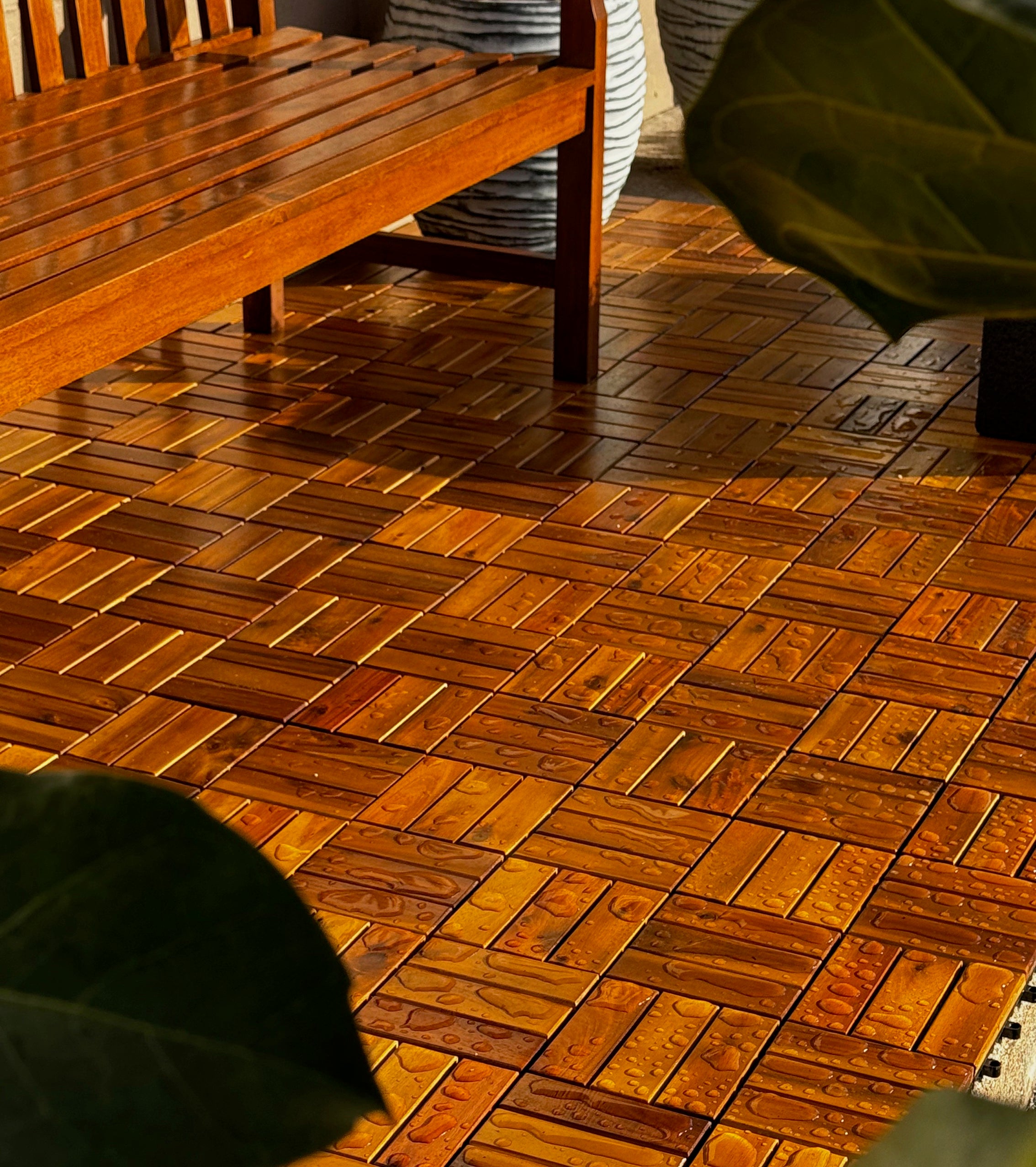Acacia Deck Tiles (Box of 10 Tiles) (6627296313473)