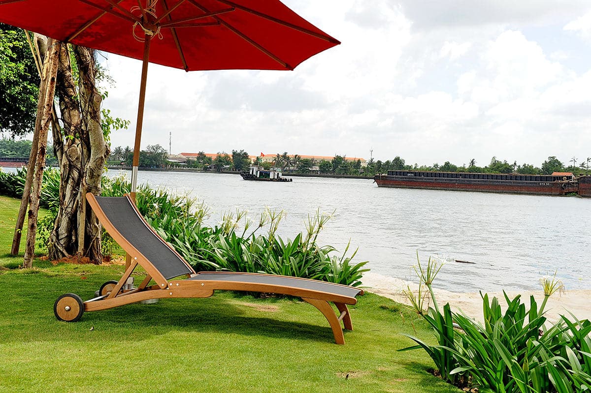 HLSL677-FRAME - Pearl Teak Sunlounger (Frame) (6895418474625)