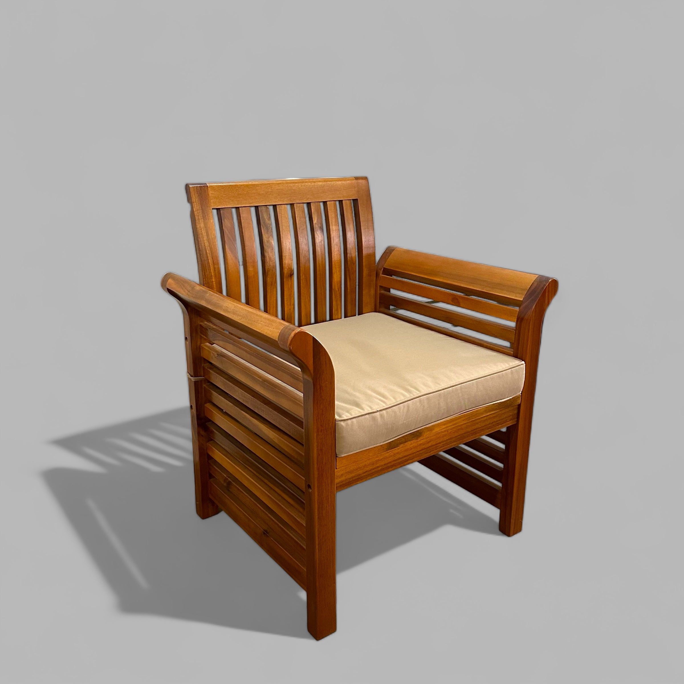 C001P - Riviera Armchair in Polyurethane Finish (6654386503809)