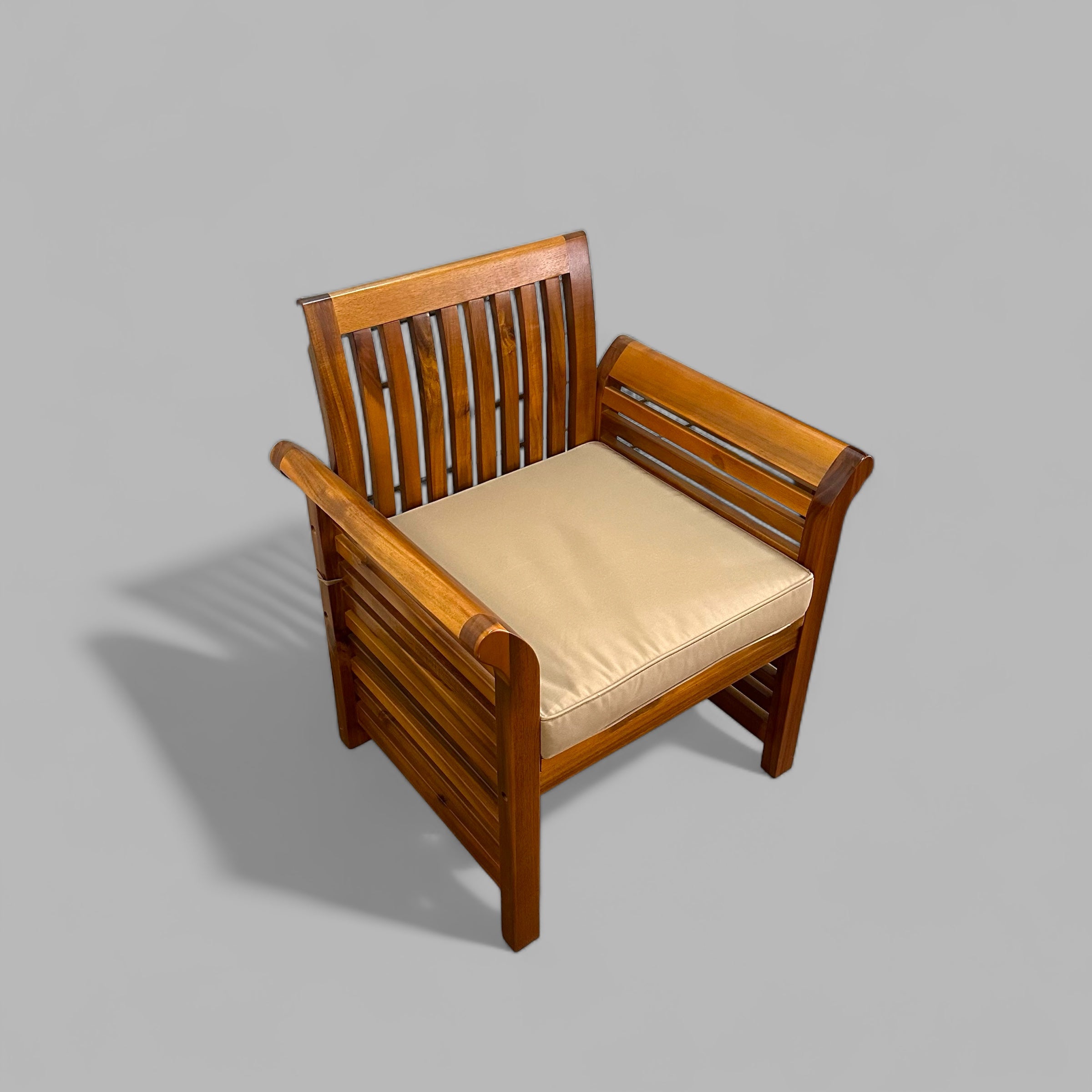 C001P - Riviera Armchair in Polyurethane Finish (6654386503809)