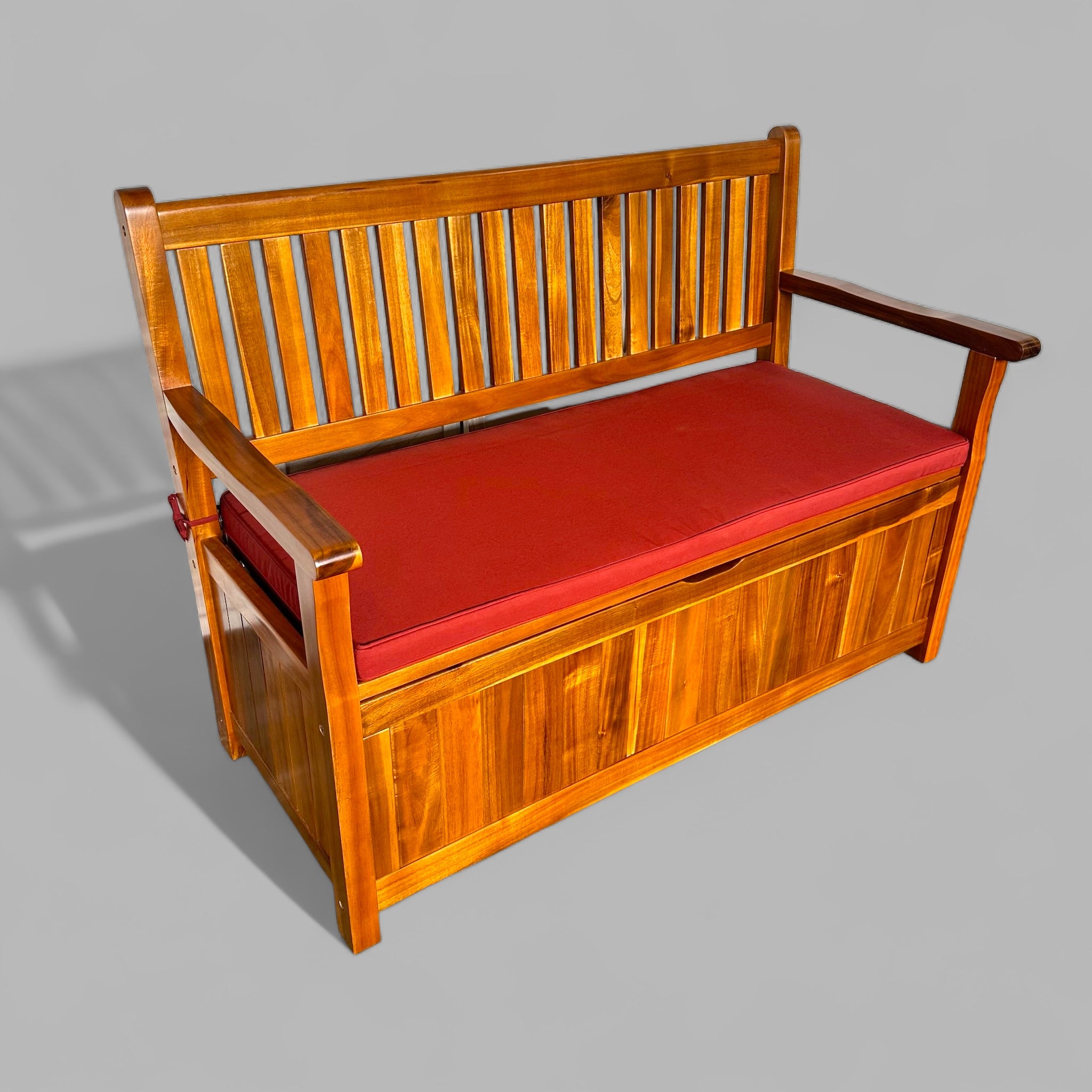 B005P - Kalihi Storage Bench in Polyurethane Finish w/ Cushion (6773225357441)