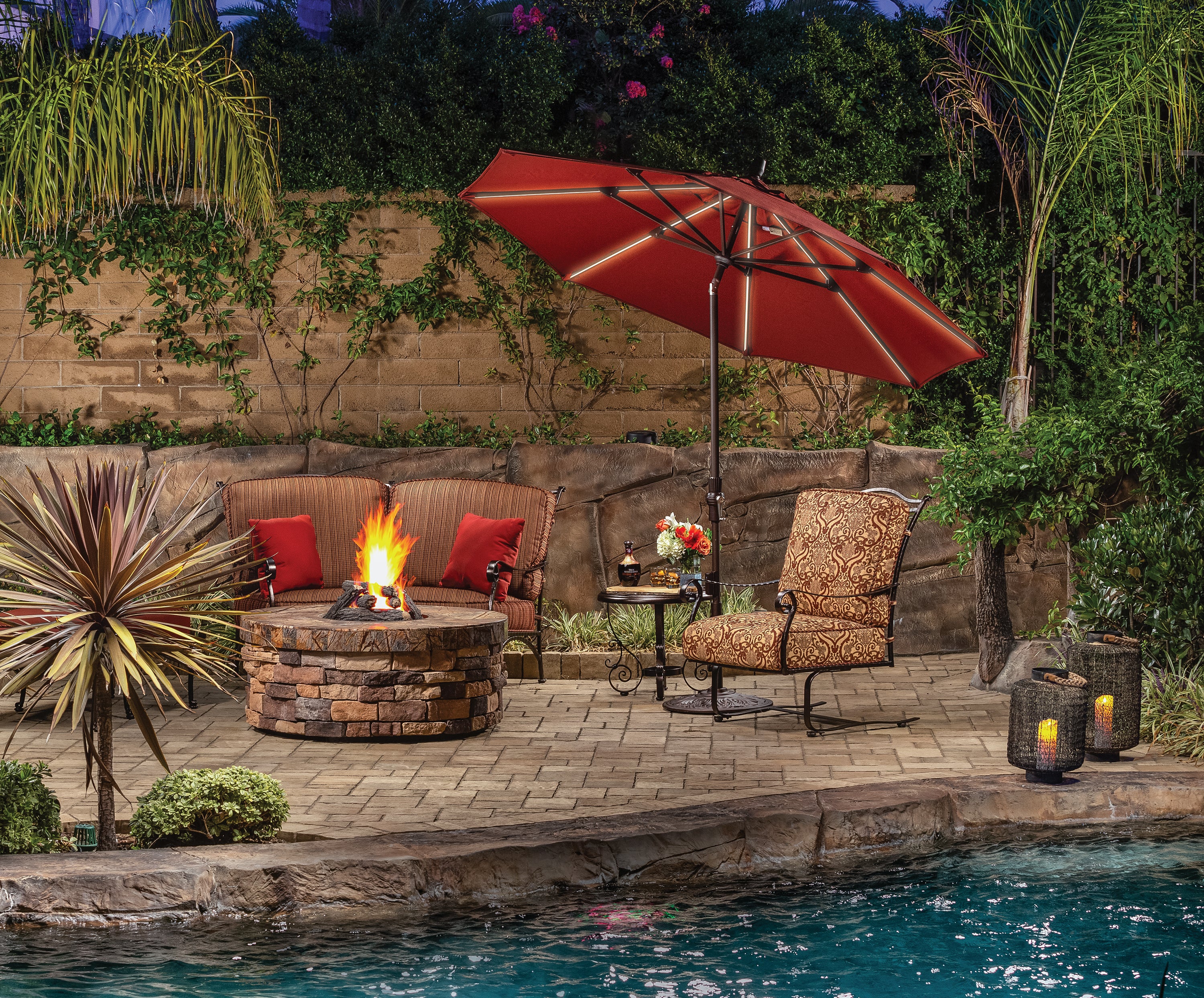 9' Starlux Market Umbrella with Collar Tilt (6891820155009)