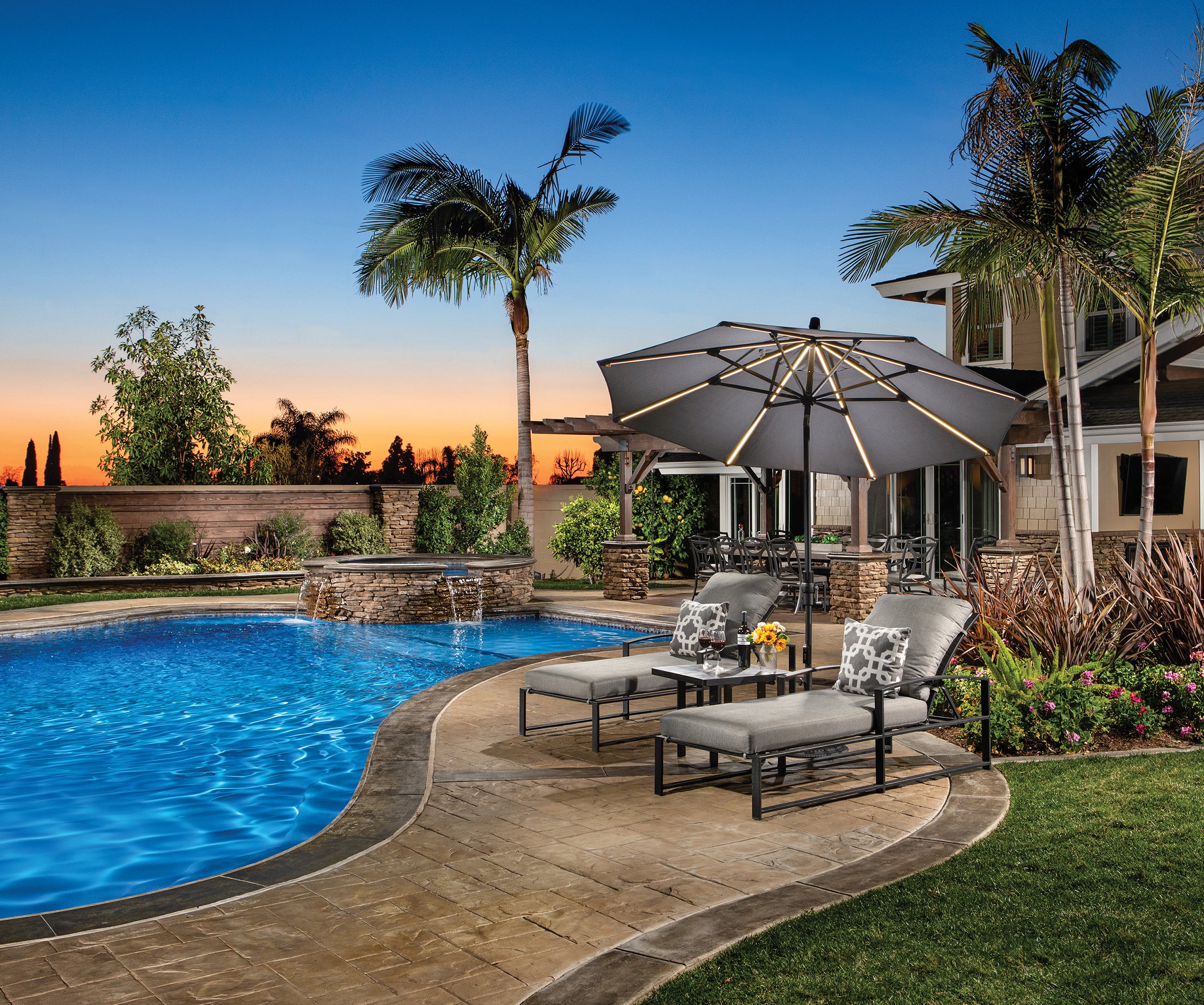 9' Starlux Market Umbrella with Collar Tilt (6891820155009)