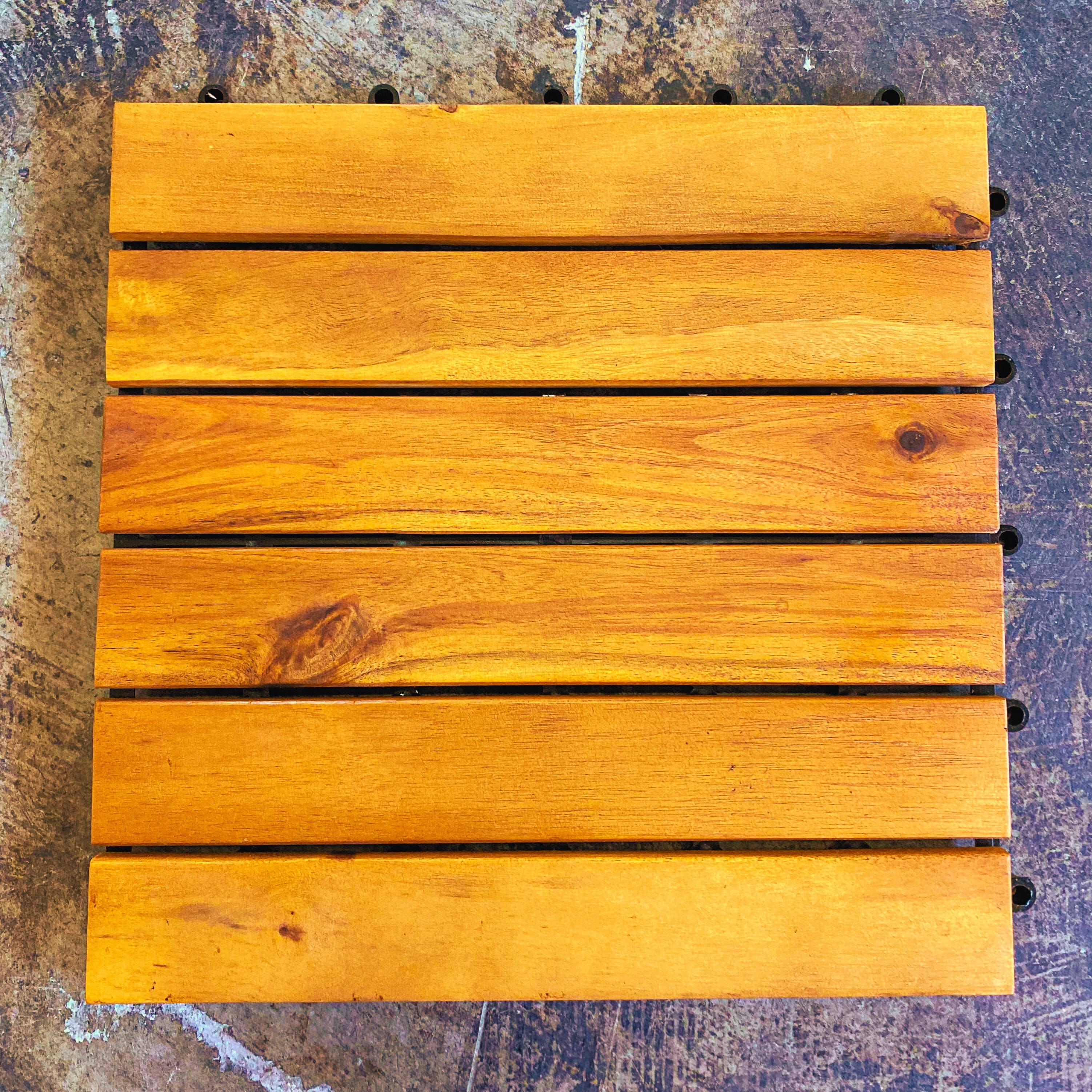 Acacia Deck Tiles (Box of 10 Tiles) (6627296313473)