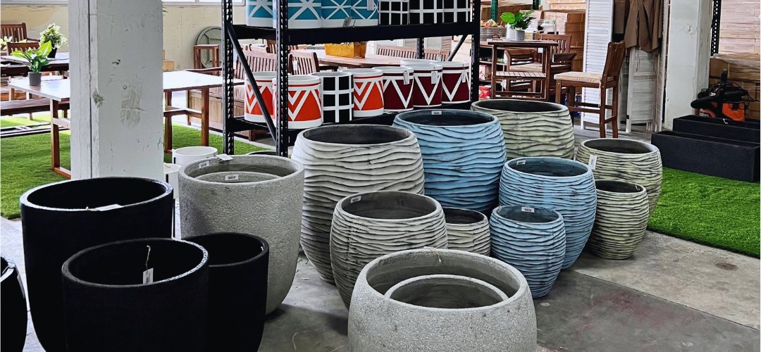 Terrazzo, Clay, Cement Pots