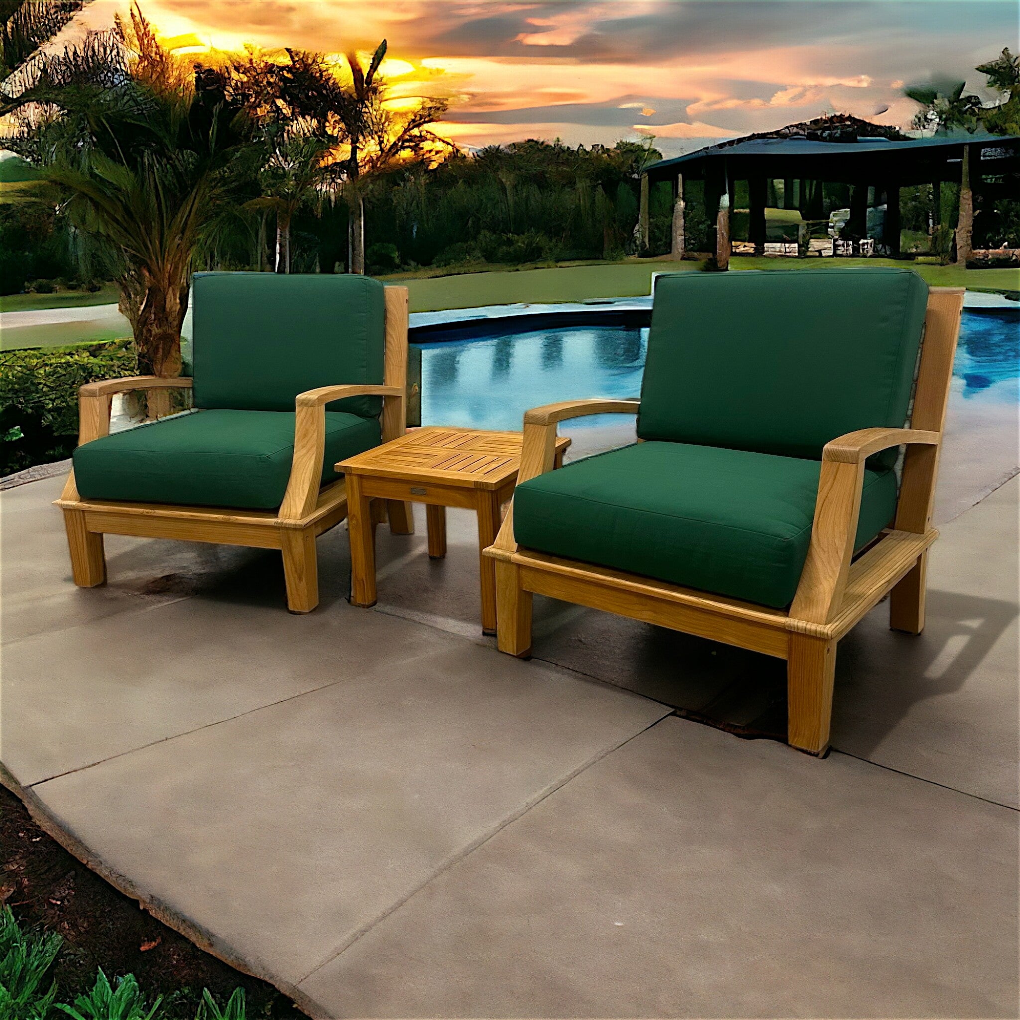 Grande Small Area Set - Premium Teak Outdoor Sofa – Hawaiian
