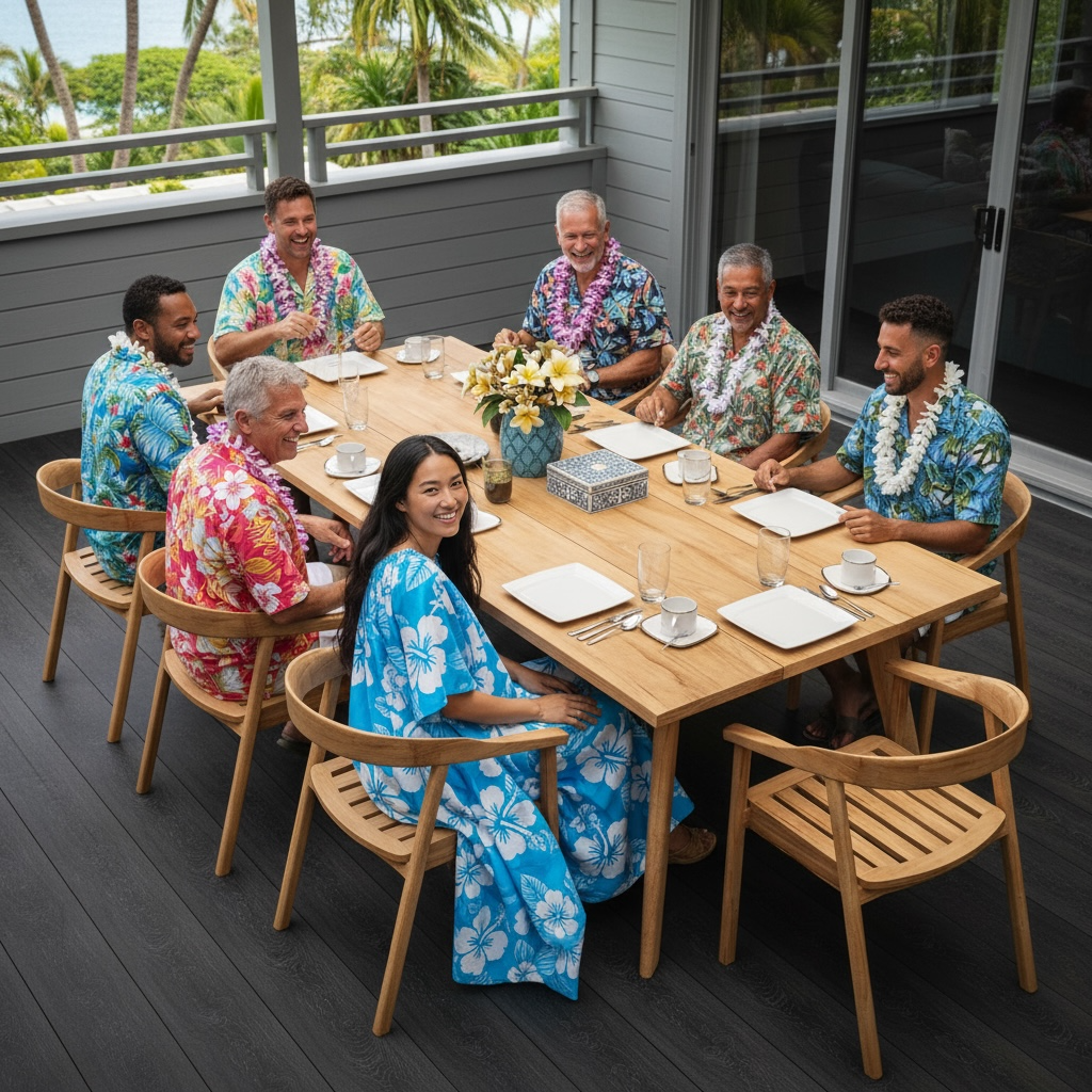 La Costa Teak Outdoor Dining Set - Stylish & Durable – Hawaiian