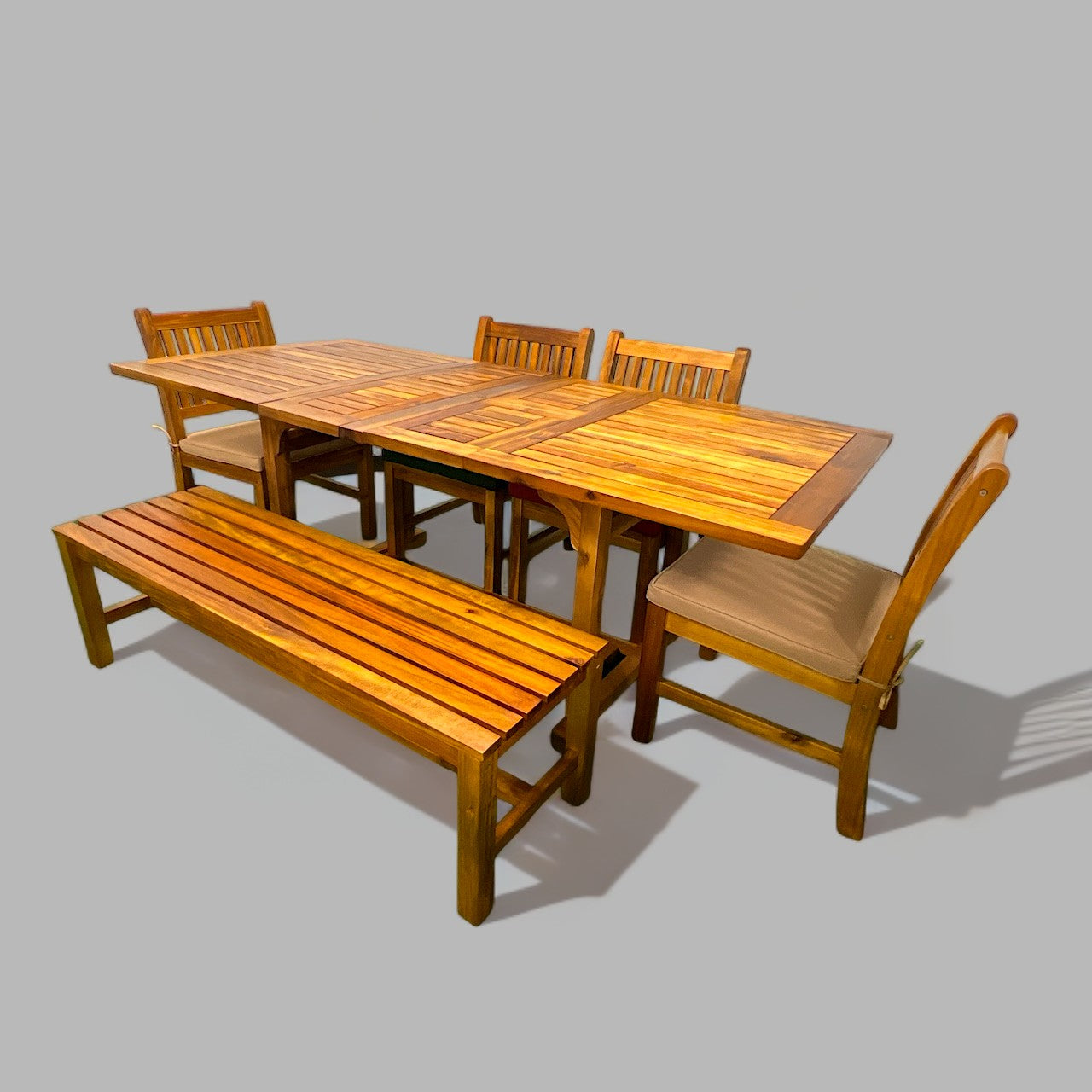 Rectangular Extension Table Set – Hawaiian Discovery Furniture