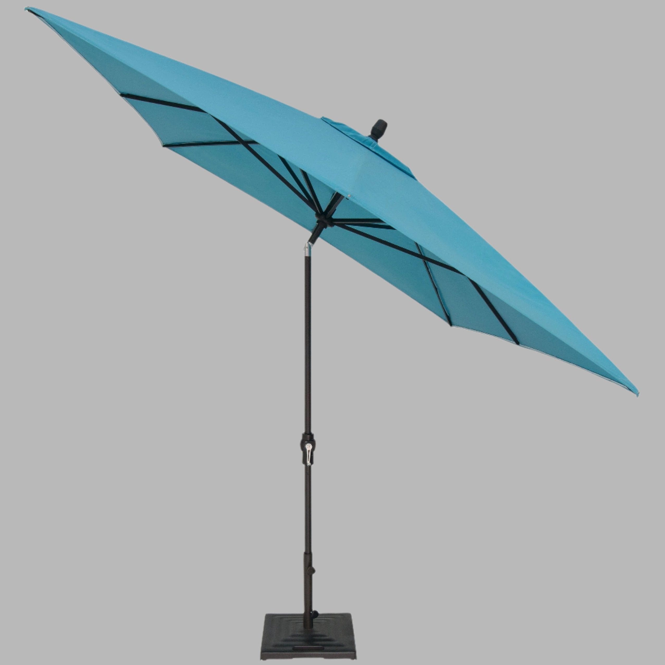 8' X 10 Market Umbrella with Auto Tilt Sunbrella / Jockey Red / Anthracite