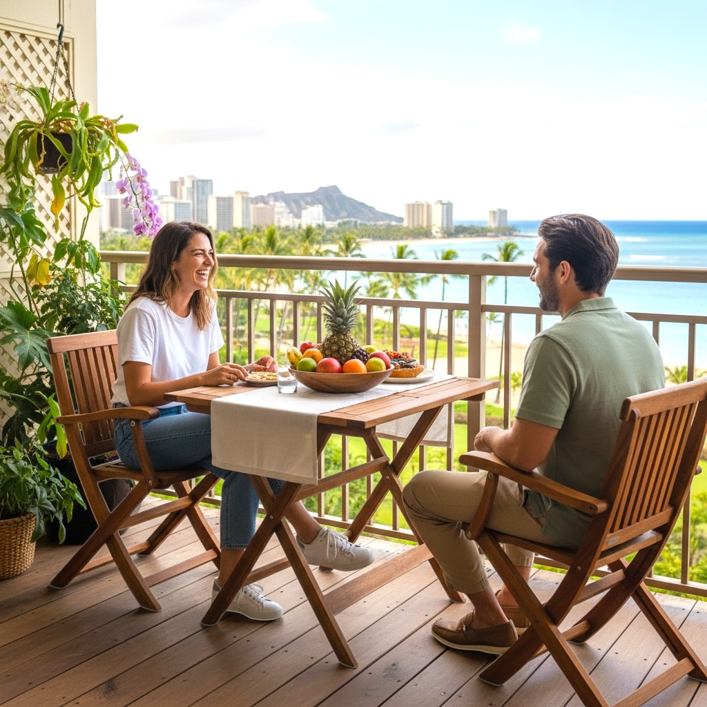 Hanalei Folding Dining Set – Hawaiian Discovery Furniture