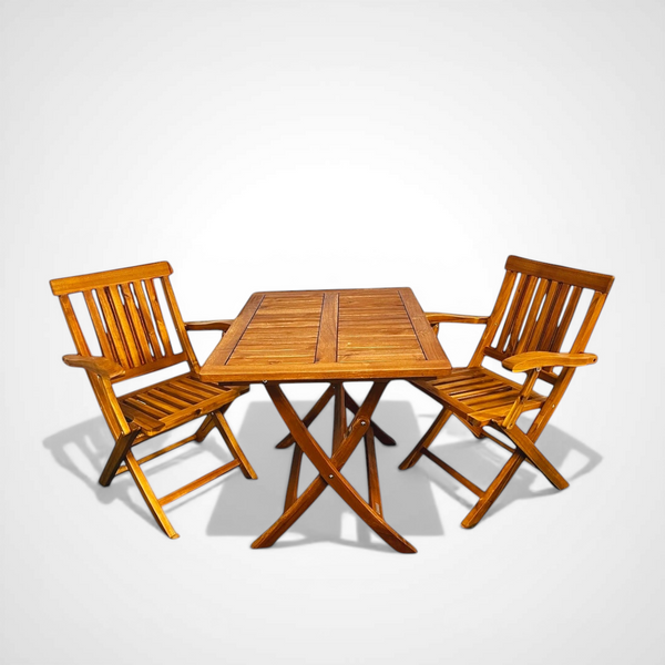テーブル・チェア・ハンモック centre furniture folding table full set Hanalei Folding Dining Set – Hawaiian Discovery Furniture